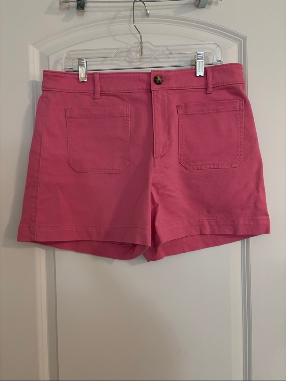Women's Pink High-Rise Shorts